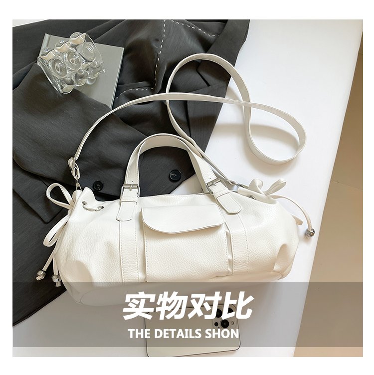 One Size Women's Bag Zipper Tote Bag PU Stitched Single Shoulder Crossbody Handbag2025Summer