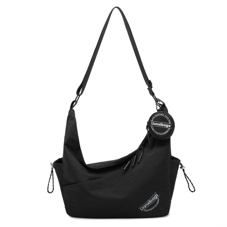 Single Shoulder Crossbody Bag for Women Nylon Zipper2025One-size-fits-all for summer