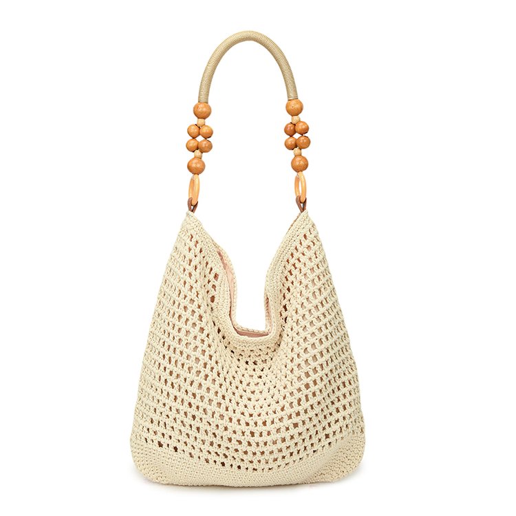 2025Summer woven bag one-size-fits-all women's bag single shoulder underarm bag magnetic clasp woven fabric