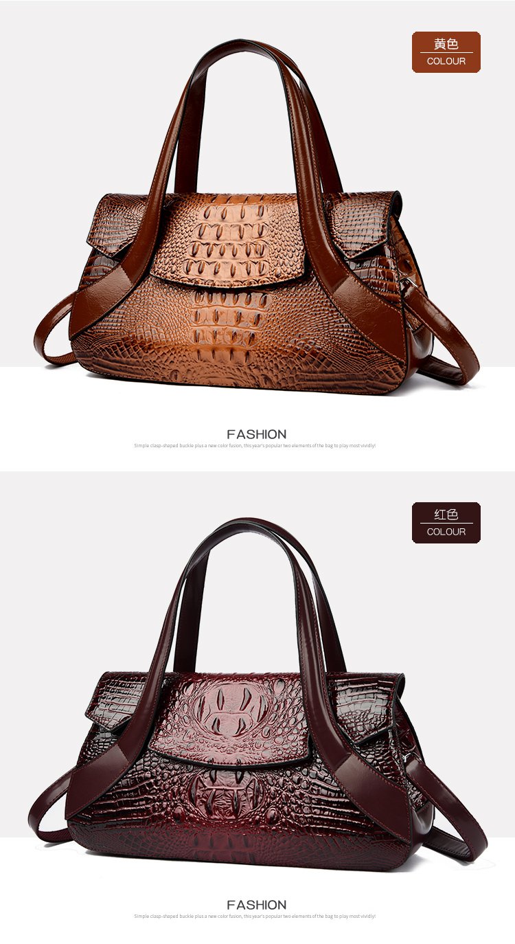 Shoulder Crossbody Handbag2025Summer Women's Bag Magnetic Buckle Zipper Three-in-One Bag Stitched PU Average Size