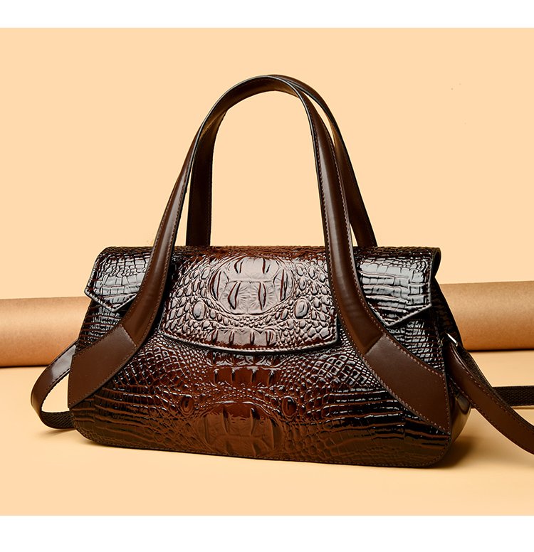 Shoulder Crossbody Handbag2025Summer Women's Bag Magnetic Buckle Zipper Three-in-One Bag Stitched PU Average Size