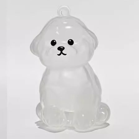 Pet Kitten Puppy Transparent Fur Storage Box Cute Animal Fur Ball Storage Pendant Decoration Commemorative Dustproof Box Gift