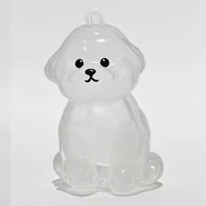 Pet Kitten Puppy Transparent Fur Storage Box Cute Animal Fur Ball Storage Pendant Decoration Commemorative Dustproof Box Gift