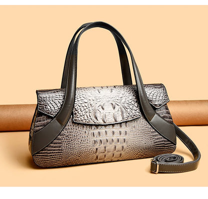 Shoulder Crossbody Handbag2025Summer Women's Bag Magnetic Buckle Zipper Three-in-One Bag Stitched PU Average Size