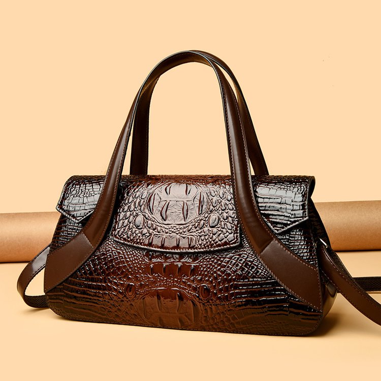 Shoulder Crossbody Handbag2025Summer Women's Bag Magnetic Buckle Zipper Three-in-One Bag Stitched PU Average Size