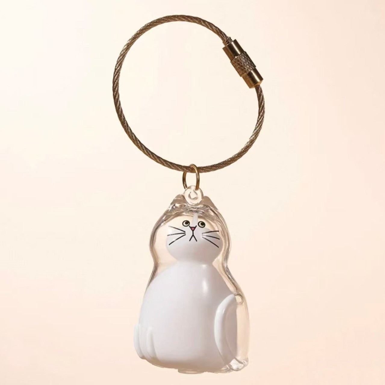 Pet Kitten Puppy Transparent Fur Storage Box Cute Animal Fur Ball Storage Pendant Decoration Commemorative Dustproof Box Gift