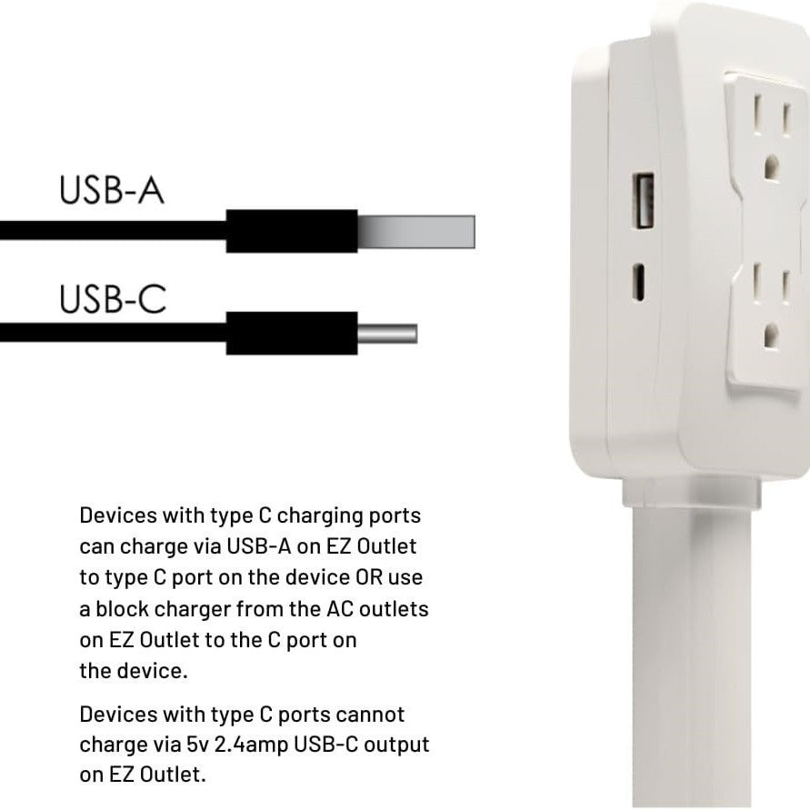 Power socket expander 2 sockets 180 °   rotation stretchable Electrical Outlet Extender Power socket sofa bedside table expander