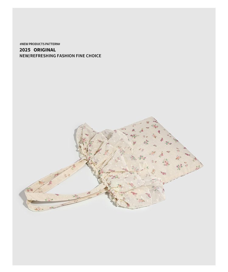 Oxford Textile Single Shoulder Bag One Size Women's Bag Open Small Square Bag2025Autumn