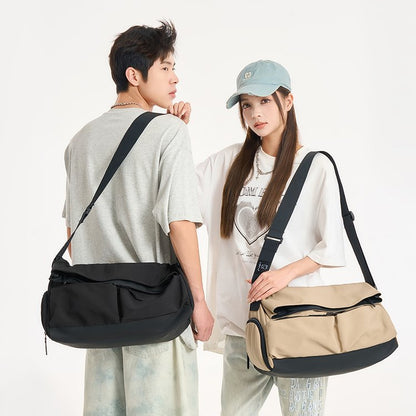 One-shoulder Bag One-size Tote Bag2025Summer nylon cloth women's bag with zipper