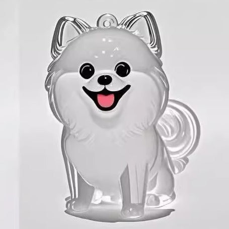 Pet Kitten Puppy Transparent Fur Storage Box Cute Animal Fur Ball Storage Pendant Decoration Commemorative Dustproof Box Gift