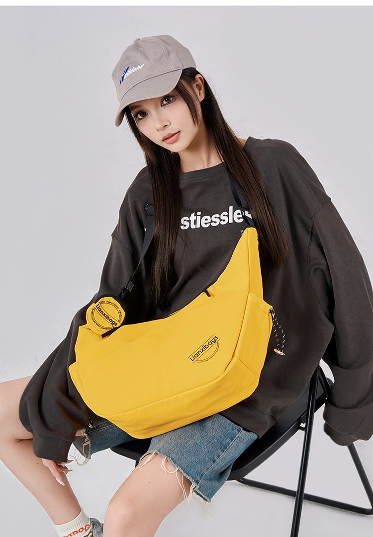 Single Shoulder Crossbody Bag for Women Nylon Zipper2025One-size-fits-all for summer