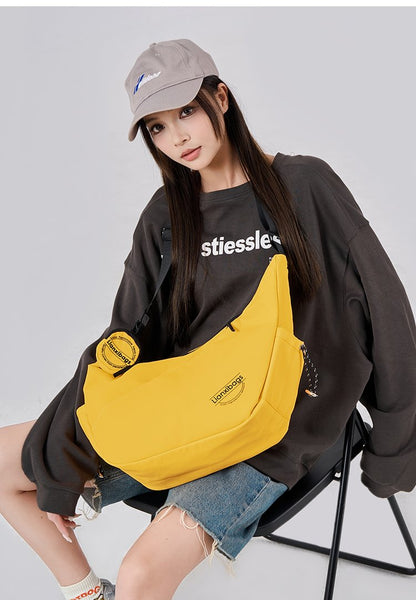Single Shoulder Crossbody Bag for Women Nylon Zipper2025One-size-fits-all for summer