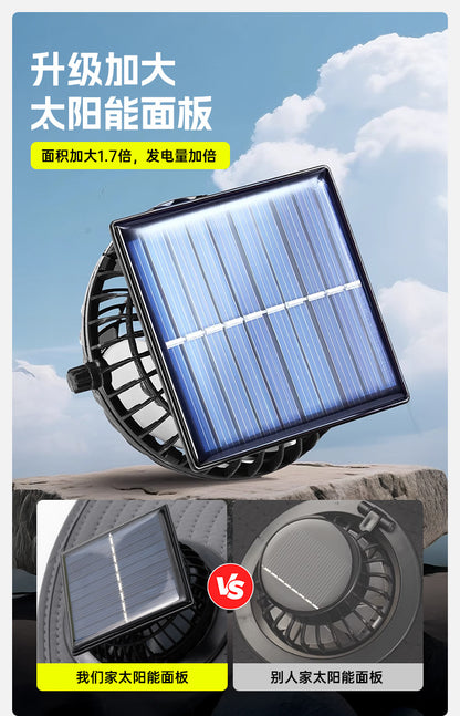 Cross-Border Solar Fan Hat for Men Summer Outdoor Hiking Sunshade Sun Protection Hat with Fan Fishing Fisherman Hat