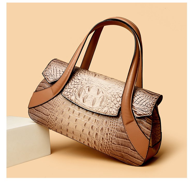 Shoulder Crossbody Handbag2025Summer Women's Bag Magnetic Buckle Zipper Three-in-One Bag Stitched PU Average Size