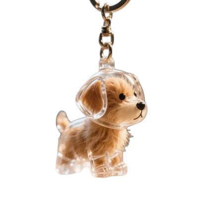 Pet Kitten Puppy Transparent Fur Storage Box Cute Animal Fur Ball Storage Pendant Decoration Commemorative Dustproof Box Gift