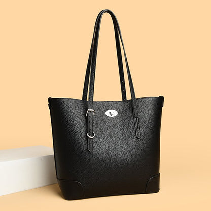 Average Size PU Zipper Shoulder Bag Women's Bag2025Autumn Tote Bag