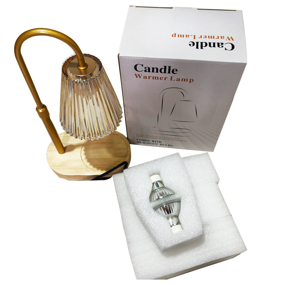 Aromatherapy Candlestick Lamp Wax Warmer Melting Electric Flameless Timer Bedroom Living Room Romantic Atmosphere Adjustable