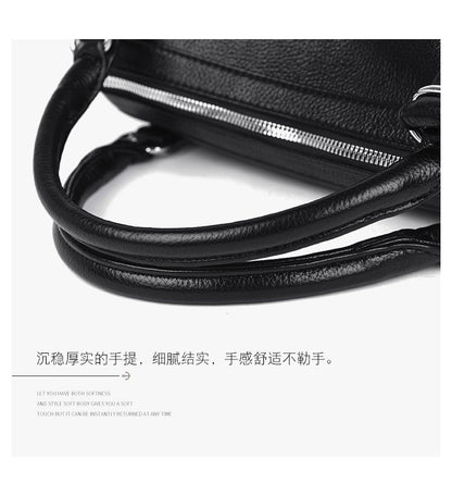 Women's bag three-way bag single shoulder crossbody handbag2025One-size-fits-all for summer PU Sewing Thread Zipper
