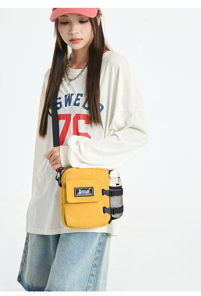 Zipper Shoulder Bag2025Summer one-size-fits-all nylon women's bag
