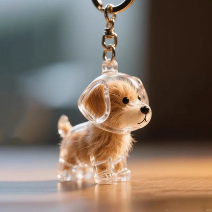 Pet Kitten Puppy Transparent Fur Storage Box Cute Animal Fur Ball Storage Pendant Decoration Commemorative Dustproof Box Gift