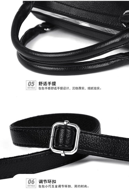 Women's bag three-way bag single shoulder crossbody handbag2025One-size-fits-all for summer PU Sewing Thread Zipper