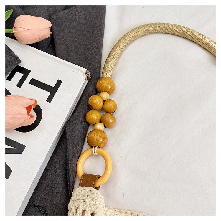 2025Summer woven bag one-size-fits-all women's bag single shoulder underarm bag magnetic clasp woven fabric