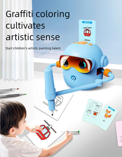 Smart Drawing Robot Multifunctional Educational Toy for Children Elementary School Students Toddlers Baby Learning Doodle Enlightenment