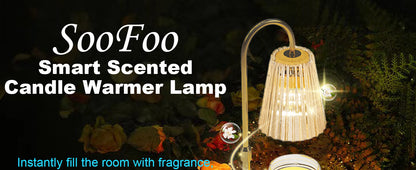 Aromatherapy Candlestick Lamp Wax Warmer Melting Electric Flameless Timer Bedroom Living Room Romantic Atmosphere Adjustable