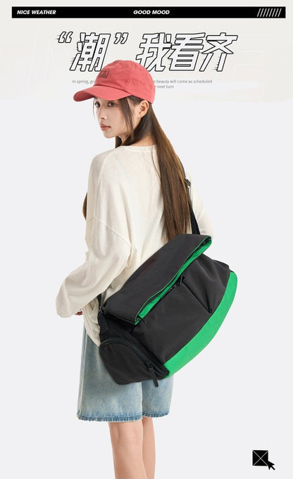 One-shoulder Bag One-size Tote Bag2025Summer nylon cloth women's bag with zipper