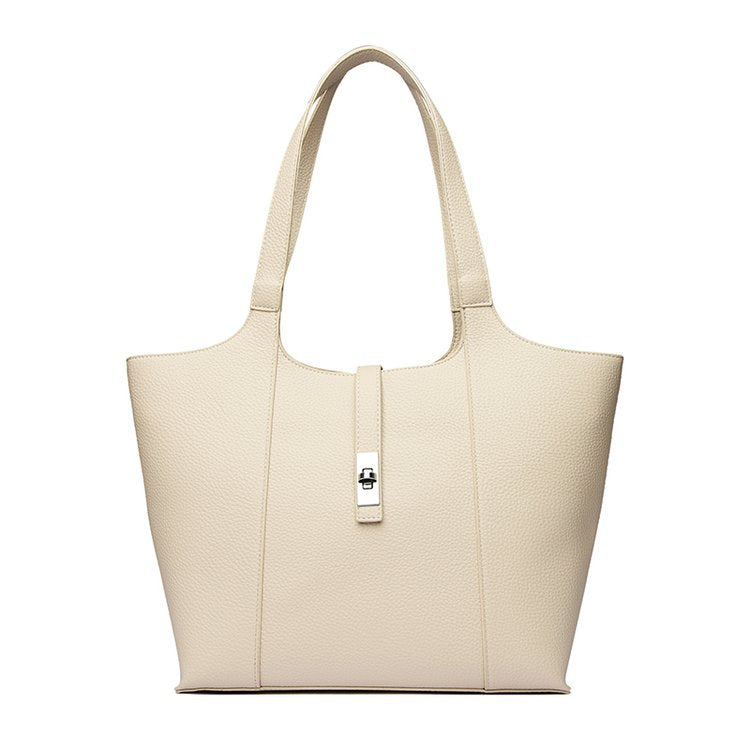 Shoulder Handbag2025Summer Stitched Tote Bag PU One Size Zipper Women's Bag