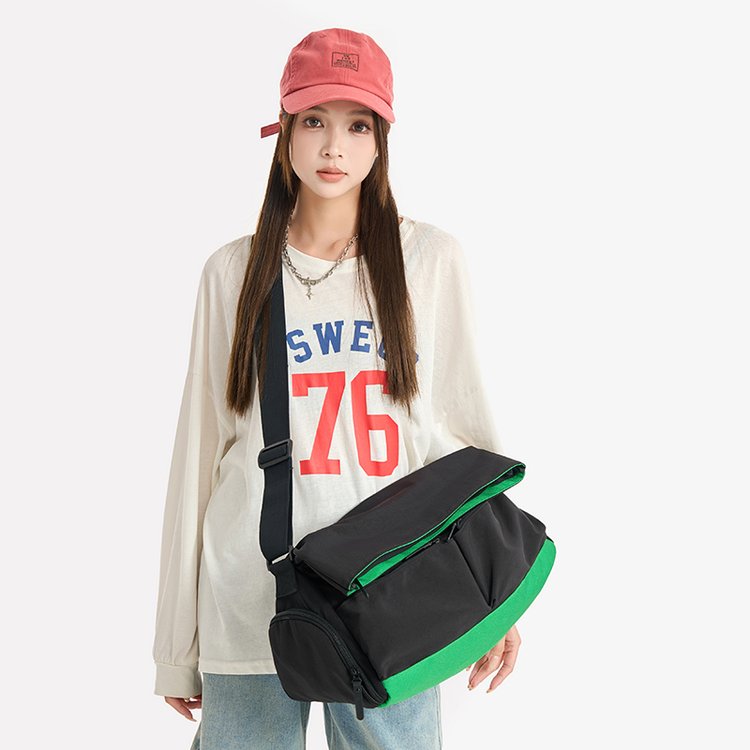 One-shoulder Bag One-size Tote Bag2025Summer nylon cloth women's bag with zipper