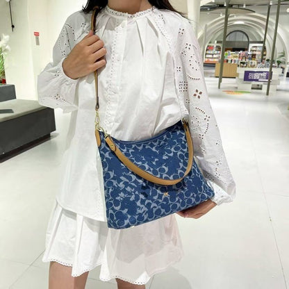 PU One Size Tote Bag Shoulder Bag Zipper Printed Women's Bag2025Summer