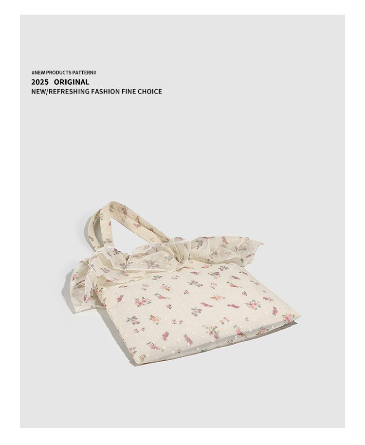Oxford Textile Single Shoulder Bag One Size Women's Bag Open Small Square Bag2025Autumn