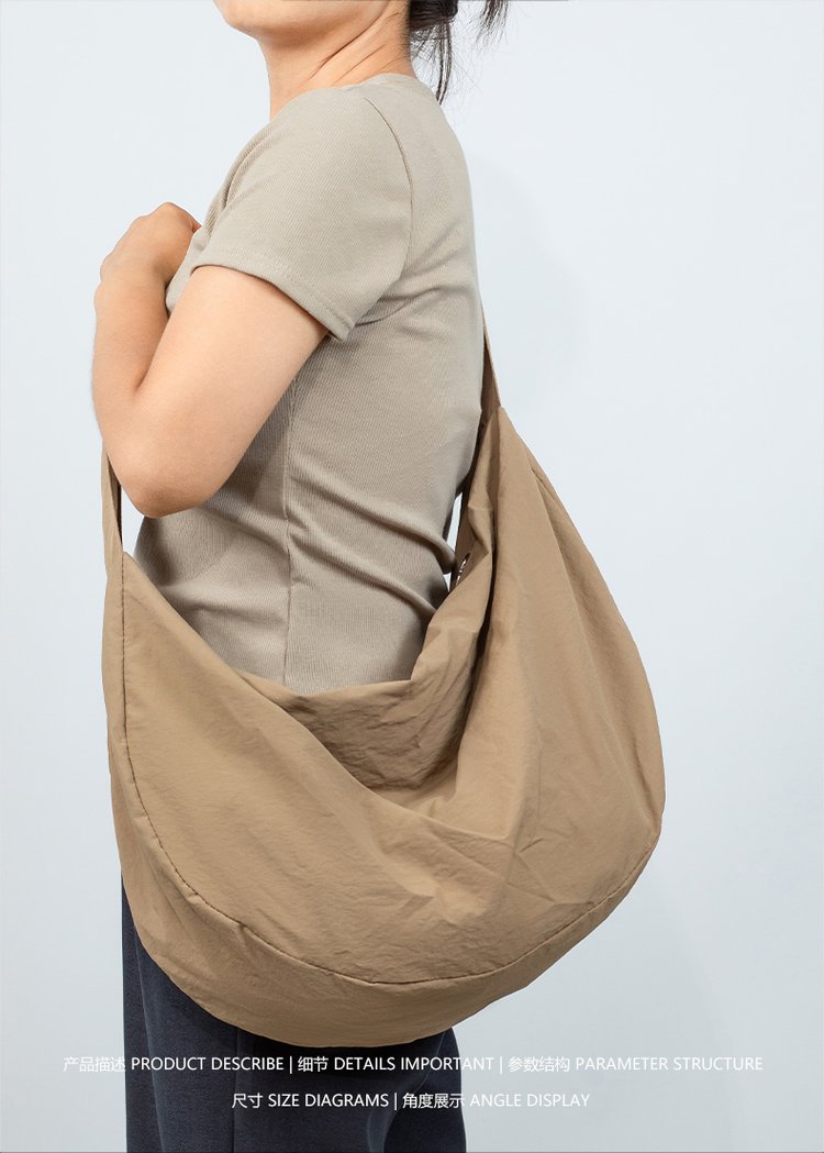 Zipper Oxford Medium Women's Bag2025Autumn Crossbody Bag