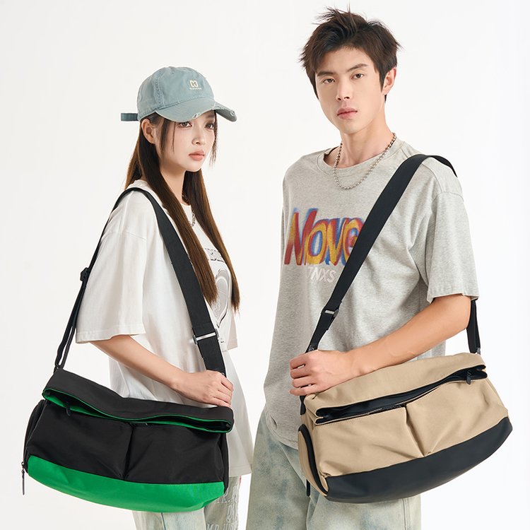 One-shoulder Bag One-size Tote Bag2025Summer nylon cloth women's bag with zipper