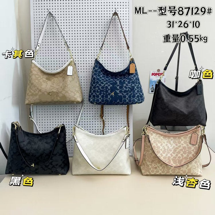 PU One Size Tote Bag Shoulder Bag Zipper Printed Women's Bag2025Summer