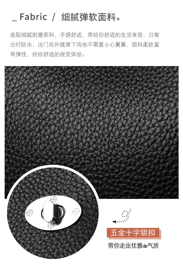 Average Size PU Zipper Shoulder Bag Women's Bag2025Autumn Tote Bag