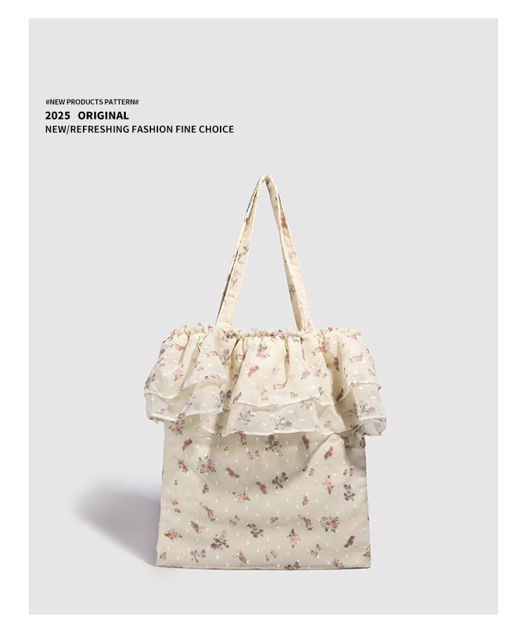 Oxford Textile Single Shoulder Bag One Size Women's Bag Open Small Square Bag2025Autumn