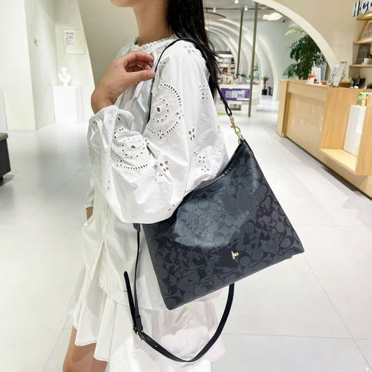 PU One Size Tote Bag Shoulder Bag Zipper Printed Women's Bag2025Summer