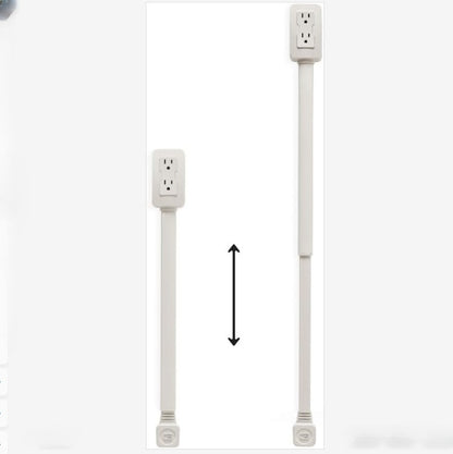 Power socket expander 2 sockets 180 °   rotation stretchable Electrical Outlet Extender Power socket sofa bedside table expander
