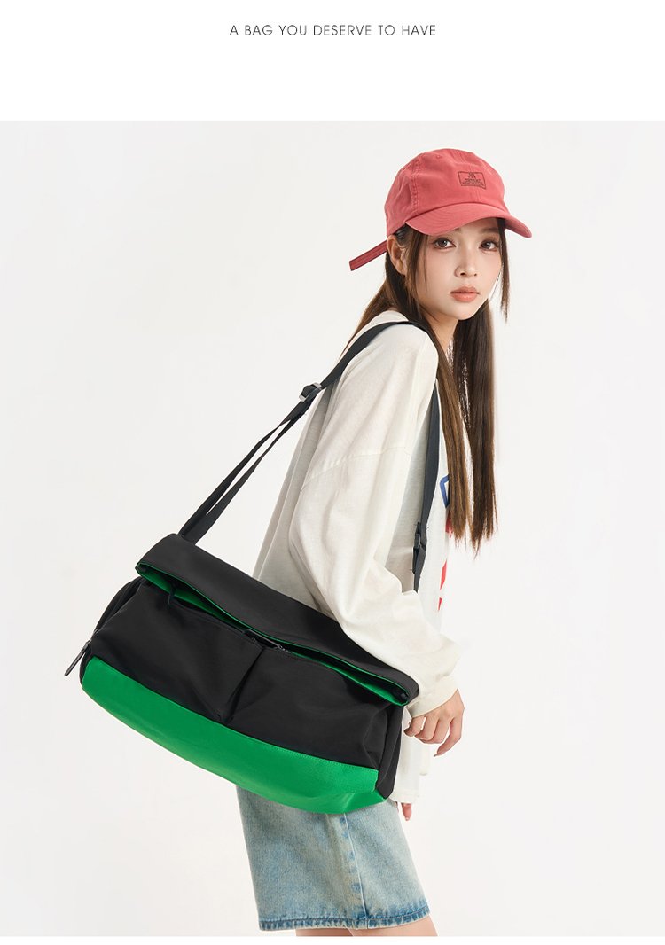 One-shoulder Bag One-size Tote Bag2025Summer nylon cloth women's bag with zipper